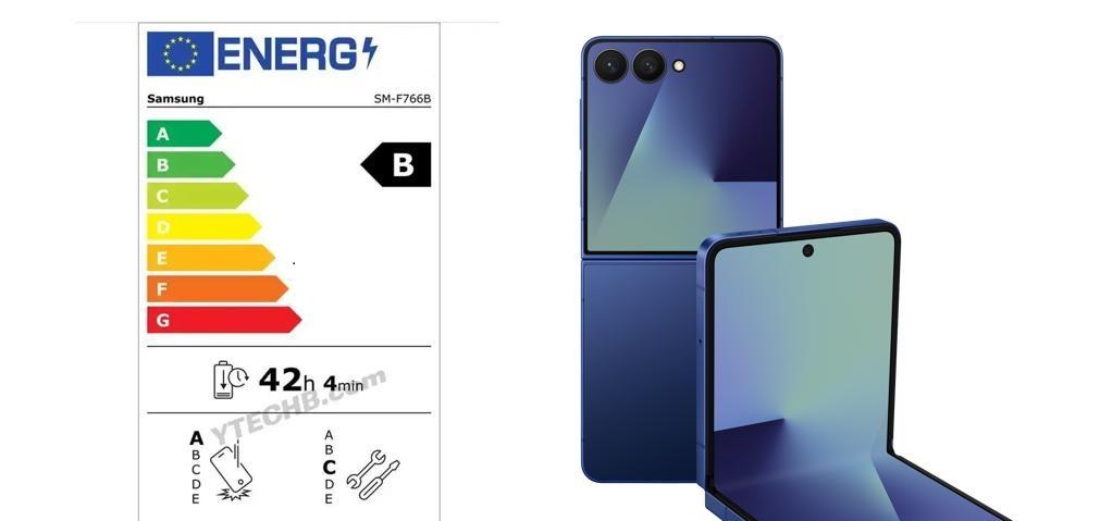 欧盟能效标签认证 三星 Galaxy Z Flip7|Z Flip7 FE 续航持久更耐用  第1张