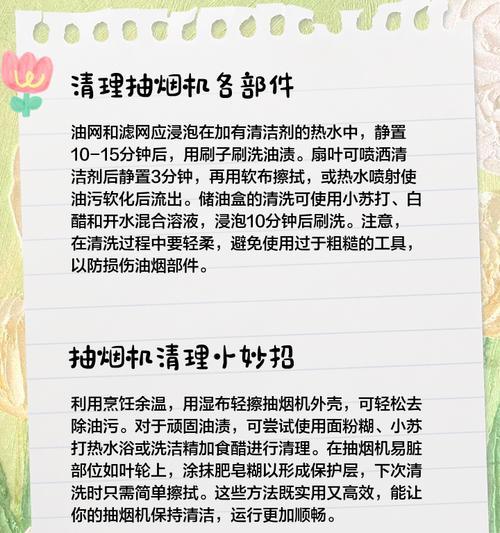 自制清理油烟机，让厨房更清洁（使用自然材料，轻松清理油烟机）  第3张