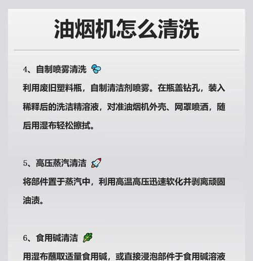 如何有效清除顽固的油烟？（解决油烟机油烟顽固问题的实用方法）  第3张
