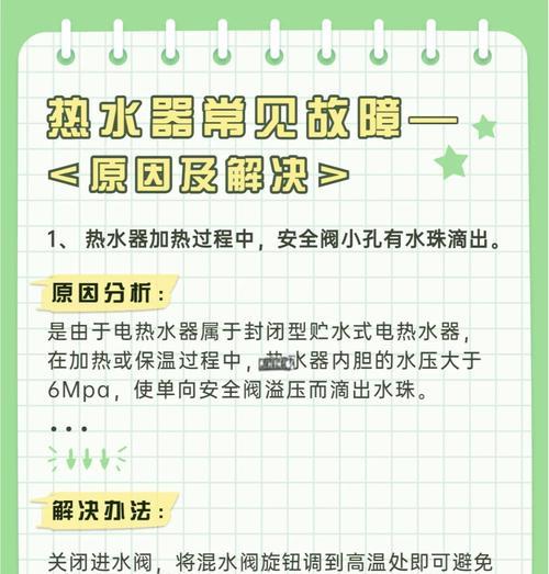 热水器为什么总响？（探究热水器运作时的噪音原因及解决方法）  第3张