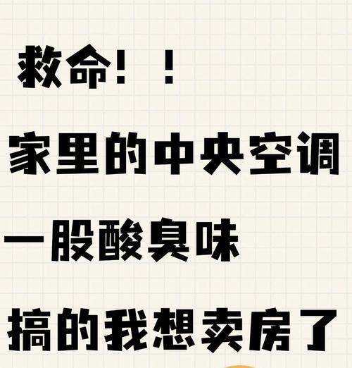 中央空调产生异味原因与去除方法（探究中央空调异味的根源与解决之道）  第1张